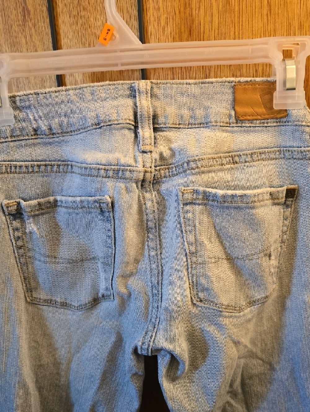 Vintage Y2K Bullhead Light Blue Ripped Flare Jeans - Picture 7 of 15